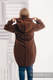 Asymmetrical Fleece Hoodie for Women - size XXL - Brown #babywearing
