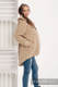 Asymmetrischer Fleece Pullover für Frauen - Größe S - Cafe Latte (grad B) #babywearing