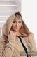 Asymmetrical Fleece Hoodie for Women - size XL - Cafe Latte #babywearing