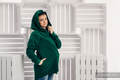 Asymmetrischer Fleece Pullover für Frauen - Größe XXL -Dunkelgrün #babywearing