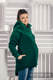 Asymmetrischer Fleece Pullover für Frauen - Größe XXL -Dunkelgrün #babywearing