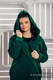 Asymmetrical Fleece Hoodie for Women - size XL -  Dark Green (grade B) #babywearing