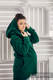 Asymmetrischer Fleece Pullover für Frauen - Größe S - Dunkelgrün #babywearing