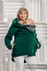 Asymmetrical Fleece Hoodie for Women - size XXL - Dark Green #babywearing