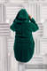 Asymmetrical Fleece Hoodie for Women - size L - Dark Green #babywearing