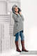 Asymmetrical Fleece Hoodie for Women - size XXL - Grey #babywearing
