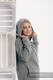 Asymmetrical Fleece Hoodie for Women - size L - Grey #babywearing