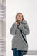 Asymmetrischer Fleece Pullover für Frauen - Größe XXL - Grau #babywearing