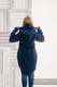 Chaqueta polar asimétrica con capucha para mujer - talla M - Azul Marino (Grado B) #babywearing
