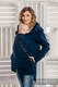 Asymmetrischer Fleece Pullover für Frauen - Größe XL - Dunkelblau #babywearing