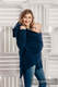 Asymmetrical Fleece Hoodie for Women - size L - Navy Blue #babywearing