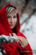 Asymmetrical Fleece Hoodie for Women - size S - Red #babywearing