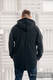 Asymmetrical Fleece Hoodie for Men - size XXL - Black #babywearing