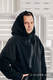 Asymmetrical Fleece Hoodie for Men - size M - Black (grade B) #babywearing