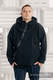 Asymmetrical Fleece Hoodie for Men - size L - Black (grade B) #babywearing