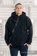 Asymmetrical Fleece Hoodie for Men - size L - Black #babywearing