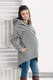 Asymmetrischer Fleece Pullover für Frauen - Größe M - Grau #babywearing