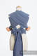 WRAP-TAI carrier Mini with hood/ jacquard twill / 60% cotton, 40% bamboo / LITTLE LOVE - AQUA (grade B) #babywearing