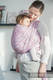 Żakardowa chusta do noszenia dzieci, 100% bawełna - PAISLEY PURPURA z KREMEM - rozmiar L #babywearing