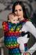 Mochila ergonómica, talla Toddler, jacquard 100% algodón - RAINBOW STARS DARK - Segunda generación #babywearing