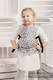 Porte-bébé pour poupée fait de tissu tissé, 100 % coton - CHEETAH MARRON FONCÉ & BLANC (grade B) #babywearing