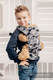 Puppentragehilfe, hergestellt vom gewebten Stoff (100% Baumwolle) - GRAU CAMO #babywearing