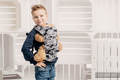 Porte-bébé pour poupée fait de tissu tissé, 100 % coton - GRIS CAMO #babywearing