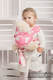 Doll Sling, Jacquard Weave, 100% cotton - SWEETHEART PINK & CREME 2.0 (grade B) #babywearing
