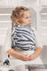 Żakardowa chusta dla lalek, 100% bawełna - ZEBRA GRAFIT Z BIELĄ #babywearing