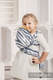 Żakardowa chusta dla lalek, 100% bawełna - ZEBRA GRAFIT Z BIELĄ #babywearing