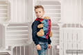 Puppentragehilfe, hergestellt vom gewebten Stoff (100% Baumwolle) - DRAGONFLY RAINBOW DARK  #babywearing