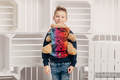 Mochila portamuñecos hecha de tejido, 100% algodón - DRAGONFLY RAINBOW DARK #babywearing