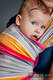 Żakardowa chusta do noszenia dzieci, bawełna - WANILIOWA KORONKA - BAWEŁNA 2.0 - rozmiar L #babywearing