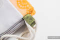Sackpack made of wrap fabric (100% cotton) - VANILLA LACE - COTTON 2.0 - standard size 32cmx43cm (grade B) #babywearing