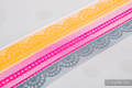 Baby Wrap, Jacquard Weave (60% cotton, 40% bamboo) - VANILLA LACE 2.0 - size XL #babywearing