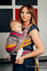 Żakardowa chusta do noszenia dzieci, bawełna - KAWOWA KORONKA 2.0 - rozmiar S #babywearing