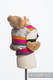 Nosidełko dla lalek z tkaniny chustowej - KAWOWA KORONKA 2.0 #babywearing