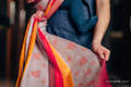 Żakardowa chusta do noszenia dzieci, bawełna - WIŚNIOWA KORONKA 2.0 - rozmiar M #babywearing
