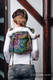 Nosidło Klamrowe ONBUHIMO z tkaniny żakardowej (100% bawełna), rozmiar Standard - KOLORY DESZCZU  #babywearing