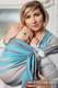 Ringsling, Broken twill Weave (100% cotton), with pleated shoulder - MISTY MORNING - standard 1.8m #babywearing