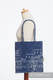 Shopping bag made of wrap fabric (100% cotton) - SYMPHONY NAVY BLUE & GREY  #babywearing