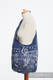 Hobo Bag made of woven fabric, 100% cotton - SYMPHONY NAVY BLUE & GREY #babywearing