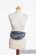 Riñonera hecha de tejido de fular (100% algodón) - SYMPHONY AZUL MARINO & GRIS  #babywearing