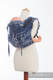 Lenny Buckle Onbuhimo baby carrier, standard size, jacquard weave (100% cotton) - SYMPHONY NAVY BLUE & GREY #babywearing