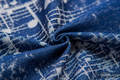 Baby Wrap, Jacquard Weave (100% cotton) - SYMPHONY NAVY BLUE & GREY - size L #babywearing
