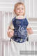 Nosidełko dla lalek z tkaniny chustowej - SYMFONIA GRANAT Z SZARYM #babywearing