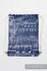 Mochila portaobjetos hecha de tejido de fular (100% algodón) - SYMPHONY AZUL MARINO & GRIS - talla estándar 32cmx43cm #babywearing