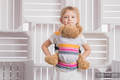 Nosidełko dla lalek z tkaniny chustowej - WANILIOWA KORONKA 2.0 #babywearing