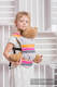 Nosidełko dla lalek z tkaniny chustowej - WANILIOWA KORONKA 2.0 #babywearing