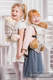 Doll Sling, Jacquard Weave, 100% cotton - SYMPHONY CREAM & BROWN  #babywearing
